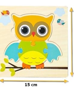 puzzle en bois chouette pour enfant