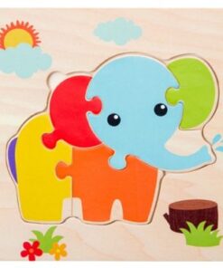 puzzle en bois elephant enfant