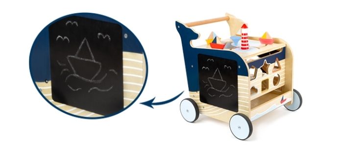 tableau chariot de marche baleine small foot