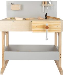 11862 legler small foot etabli gris en bois