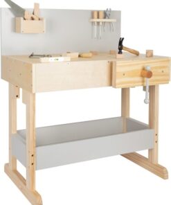 11862 legler small foot kinderwerkbank grau mit zubehoer