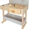 etabli et outils gris pour enfants Legler