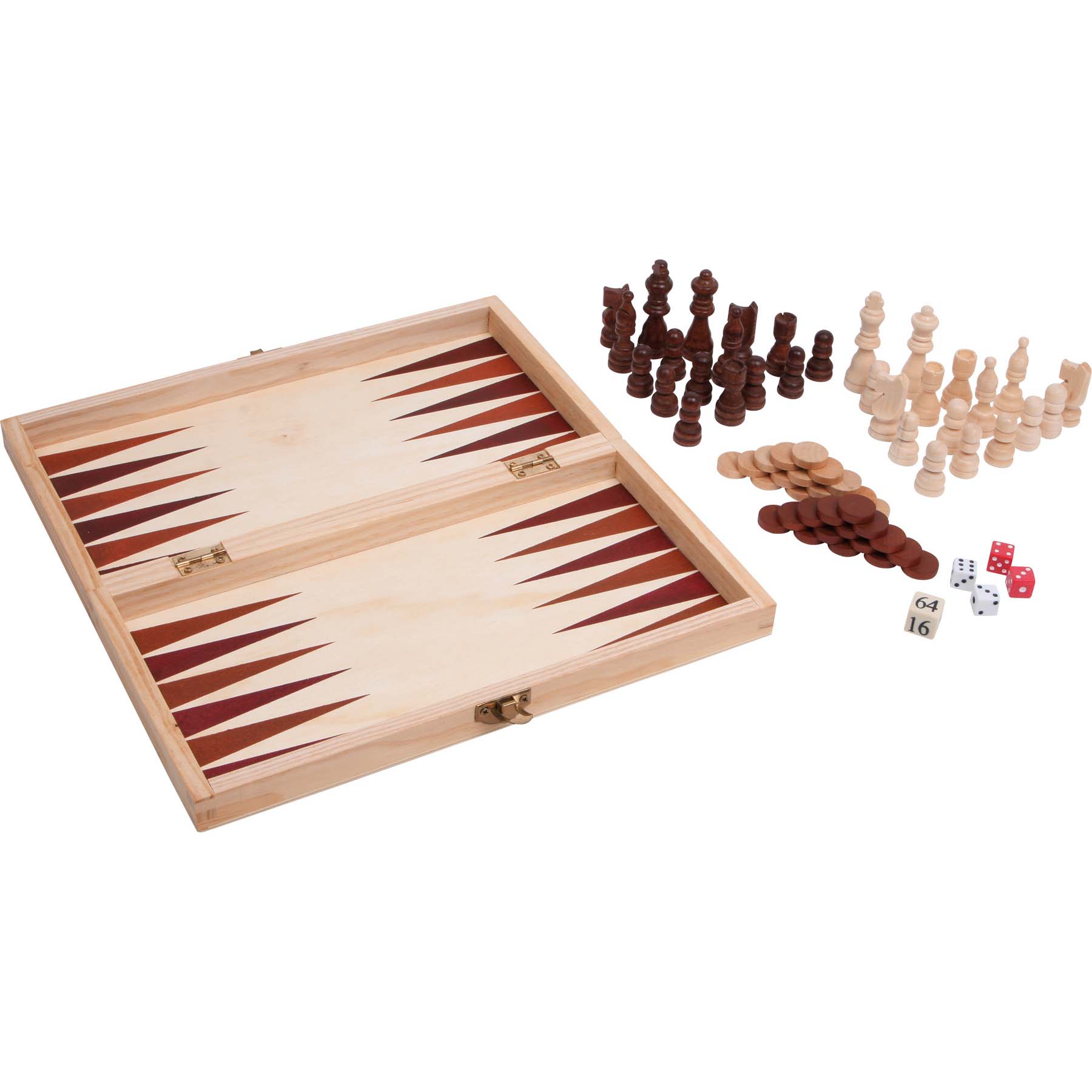 Jeux classiques 3 en 1 en bois