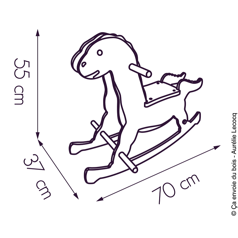 dimensions dinosaure a bascule alienor ca envoie du bois
