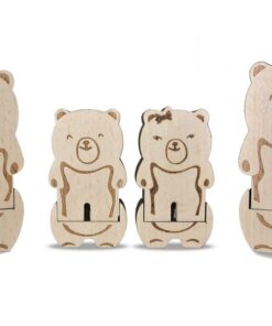 figurines en bois la maison des ursidae