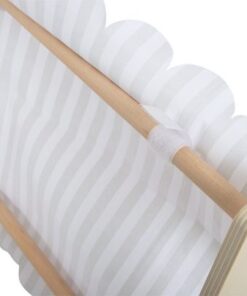 Marchande bois avec store tissu legler